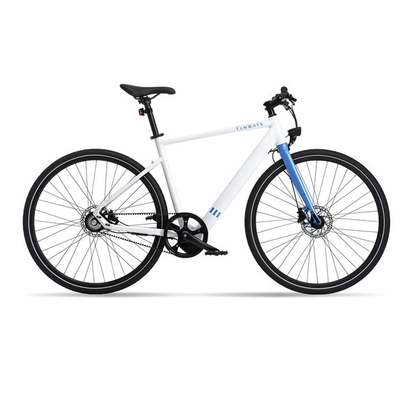 Tenways Bikes Tenways CGO 600 Single Speed Electric City Bike with Carbon Belt Drive System STD