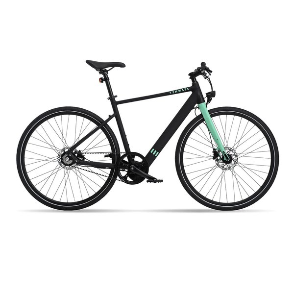 Tenways Bikes Tenways CGO 600 Single Speed Electric City Bike with Carbon Belt Drive System STD