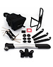 M Part Starter Tool Kit Set Containing Six Essential Accessories: Multi Tool, Pump, Tyre Levers, Saddle Bag, Bottle Cage