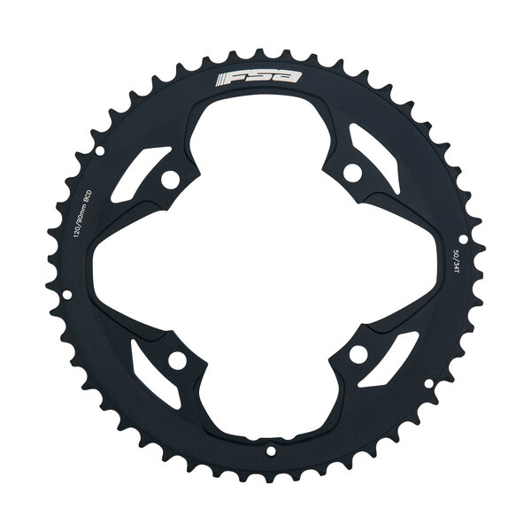 Vero Pro Road Chainring Bcd 110X48T, Black, 2X11