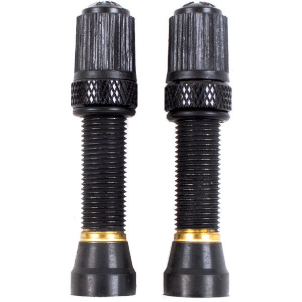 Schrader Tubeless Valves, Threaded Bronze (Pair)