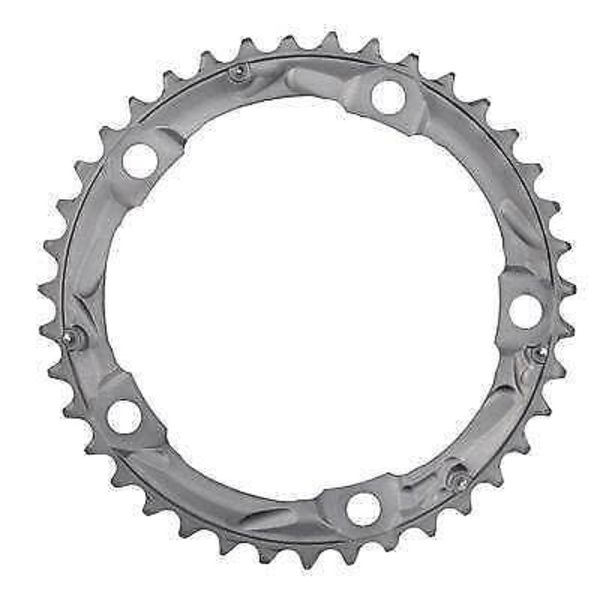 Shimano 105 Fc-5703 130Mm Bcd 5 Arm Middle Chainring - Silver - 39T-D