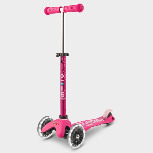 Microscooter  Mini Deluxe Kids Scooter with LED wheels (2 To 5 Years) Pink