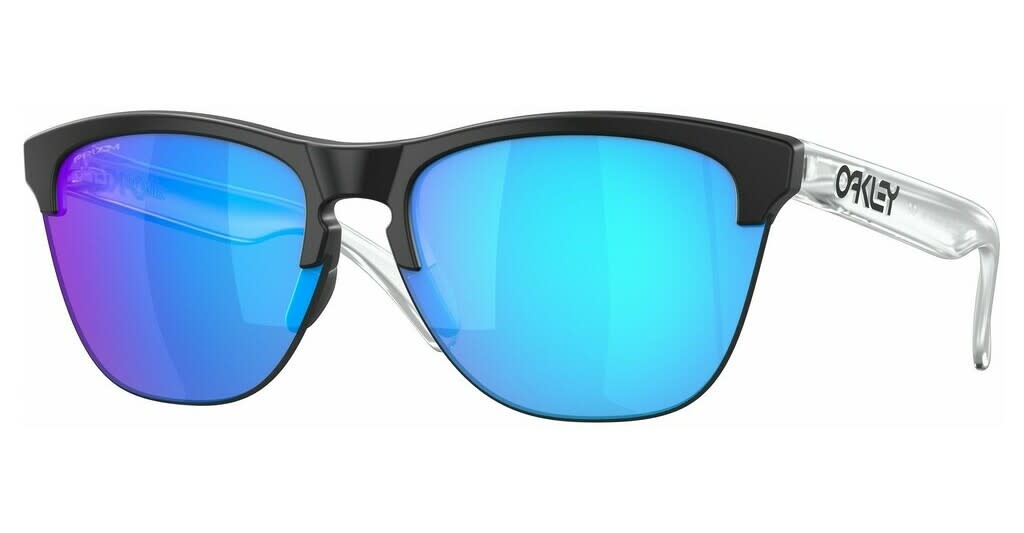 Sunglasses Oakley - Frogskins Lite Matte Black Frame, Prizm Sapphire Lens  (Size 63) - 360 Cycles