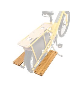 Yuba Add-On Yuba Kombi Sideboards - Bamboo Foot And Cargo Rests For Kombi Longtail Cargo Bike