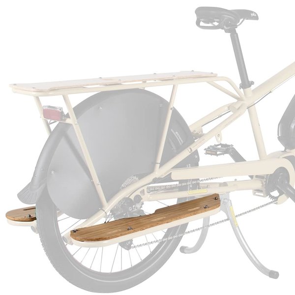 Yuba  Mundo Sideboards - Bamboo foot and cargo rests for Mundo longtail cargo bike