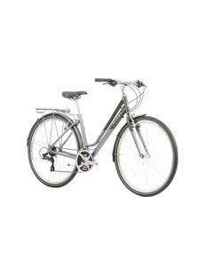 Raleigh Raleigh Pioneer Low Step Frame Womens Hybrid City Bike Black/Silver