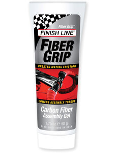 Finish Line Finish Line Fiber Gripper Carbon Fibre Assembly Gel For Seatposts And Bars (Carbon Paste) 1.75 Oz / 50 Ml