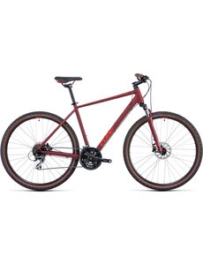 Cube Cube Nature Front Suspension Hybrid Dark Red