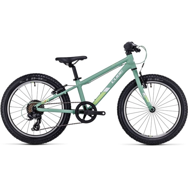 Cube  Acid 200 Kids Bike 20W Green/White | Height: 111 - 124 Cm | Inseam: 49 - 57 Cm | Age 6-8