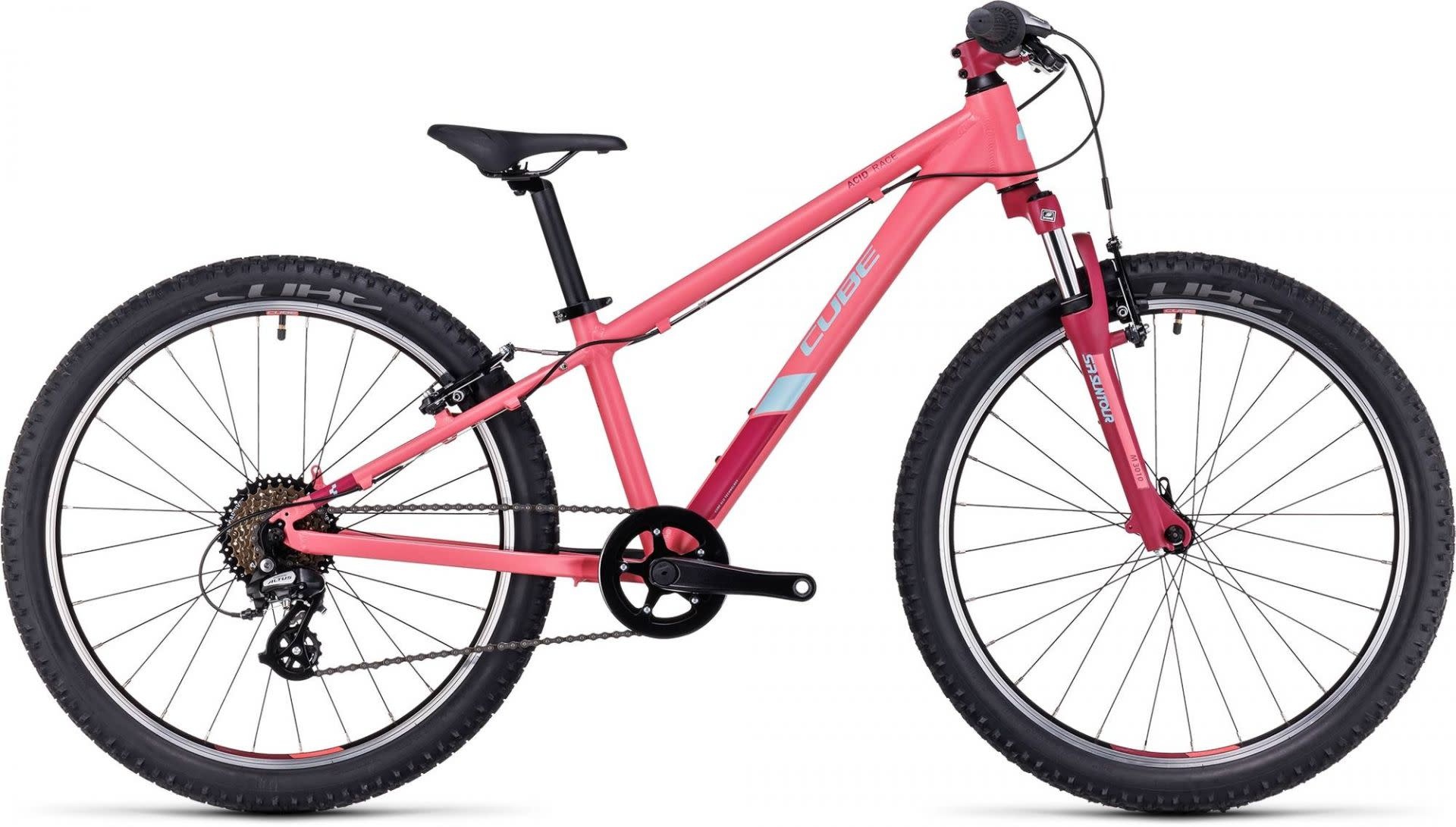 Cube Acid 240 Kids Bike From 7 Years 24w Coral Mint 2023 360 Cycles