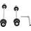 M Part Security Wheel Skewers Mtb And Hybrid | Allen Key Type