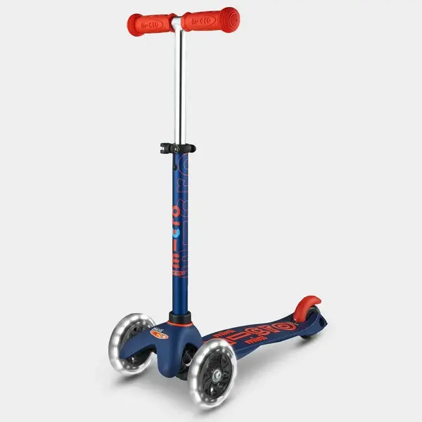 Microscooter Mini Deluxe Kids Scooter With Led Wheels (2 To 5 Years) Blue