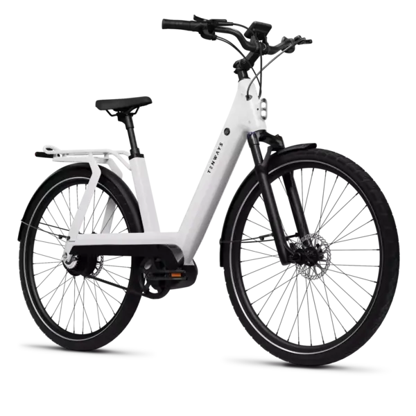 Tenways Bikes Tenways AGO-T Electric City Bike with Carbon Belt Drive System (Step-through)