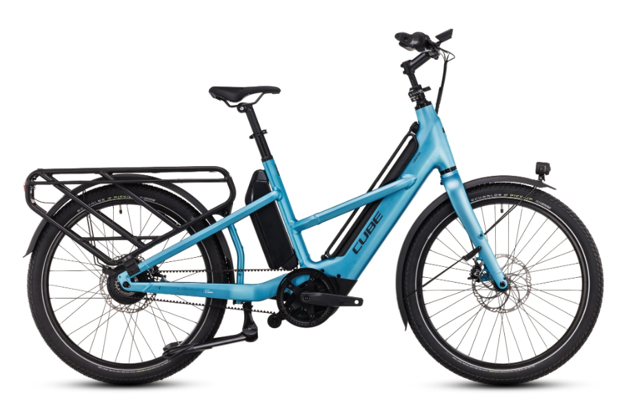 Cube Longtail Hybrid 725 Cargo Bike With Belt Drive 360 Cycles