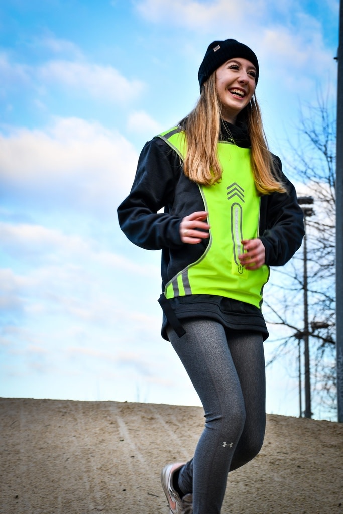 Running jacket with led lights deals