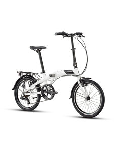  Adventure Snicket Folding Bike White | Mudguards, Carrier and Kickstand Included | 20" Wheel