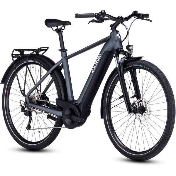 Cube  Touring Hybrid One 500 Electric Bike Deore Grey/White