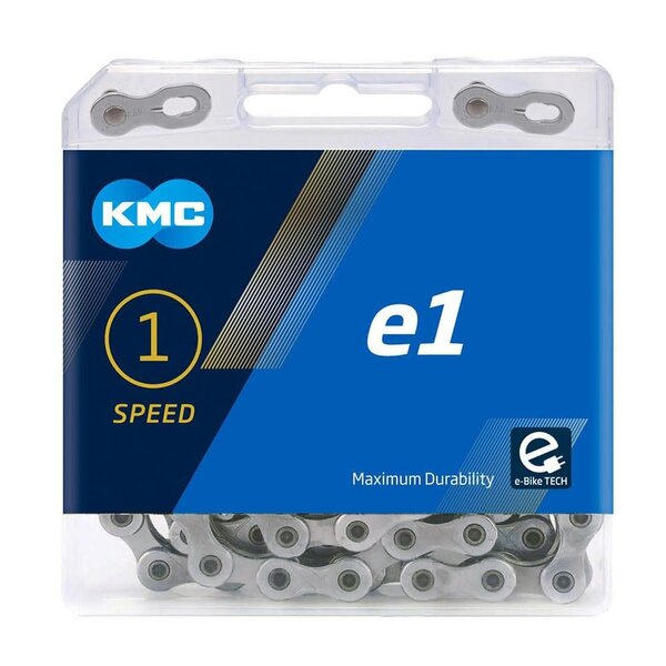 KMC Single speed chain KMC E1 Silver 110L