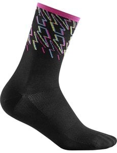 Cube Cube Sock High Cut Blackline Unisex Black/Blue/Pink