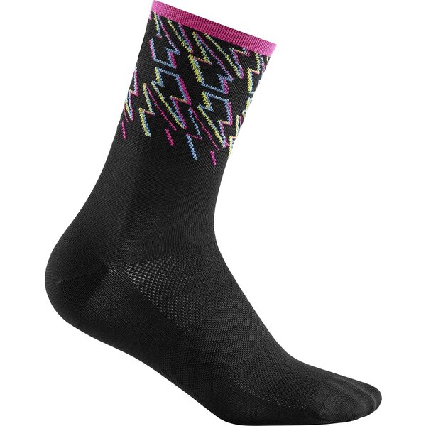 Cube Sock High Cut Blackline Unisex Black/Blue/Pink