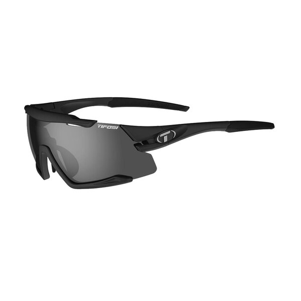 Tifosi Tifois Aethon Sunglasses Matte Black frame with Interchangeable Black Lens