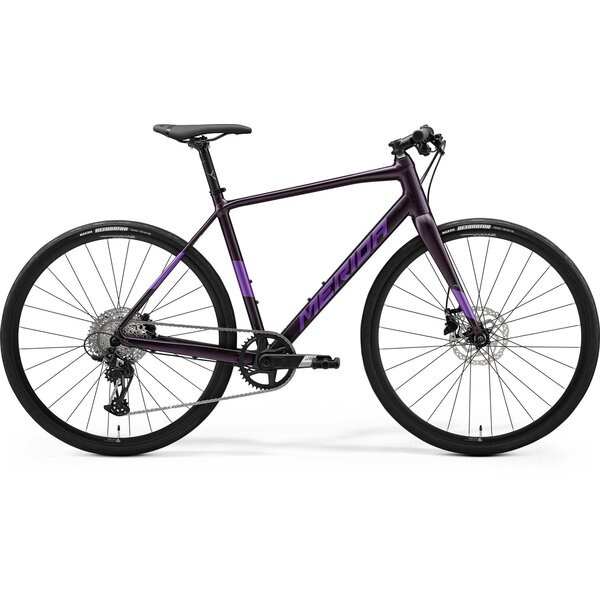 Merida  Speeder 400D Lightweight City Fitness Bike with Single 1x Front Chainring Purple MY24