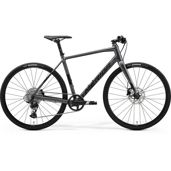 Merida Speeder 400D Lightweight City Fitness Bike With Single 1X Front Chainring Anthracite/Black My24