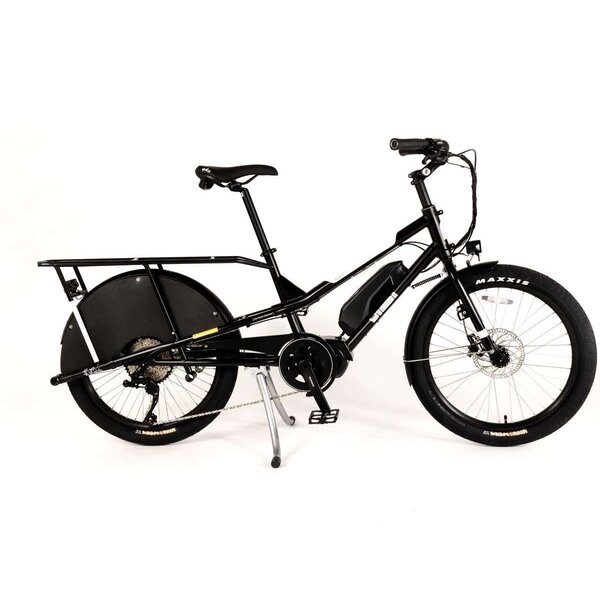 Yuba Kombi E6 Electric Cargo Bike Black EU 24" Wheel |Shimano E6100 motor and 504 Wh Battery