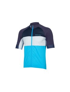 Endura Endura Fs260-Pro S/S Shortsleeve Jersey Ii Navy/White/Blue Relaxed Fit