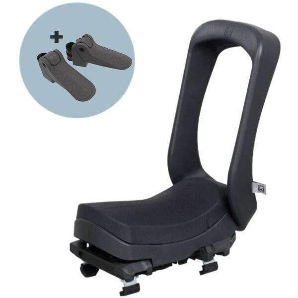 Junior Seat Carrier Rack Mount Bincho Black with Footrests | (5 - 10 years, up to 35 kg)