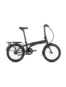 TERN Tern Link D7I Folding Bike Black Shale/Grey Red | Includes Mudguards, Carrier And Kickstand