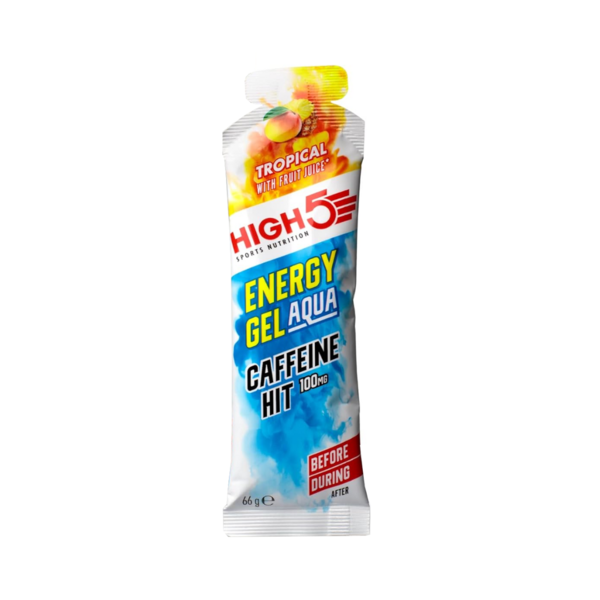 High 5 Energy Gel Aqua Caffeine 30mg (Single 66g Sachet)