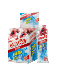 High 5 High 5 Energy Gel Aqua Caffeine 30mg (Box of 20 x 66g Sachets)