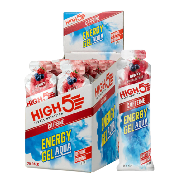 High 5 Energy Gel Aqua Caffeine 30Mg (Box Of 20 X 66G Sachets)