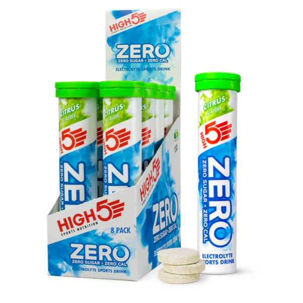 High 5 Zero Electrolyte Tablets (Box of 8 Tubes)