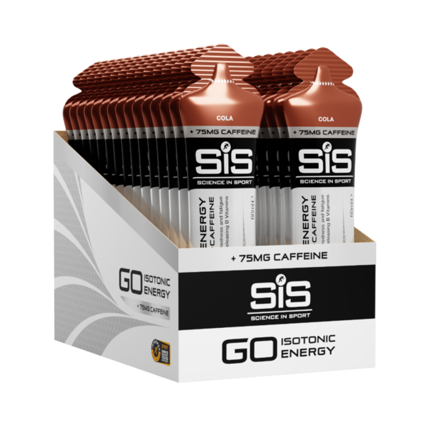 SIS Nutrition Energy Gel Sis Go Plus with Extra Caffeine  (Box of 30 x 60ml)