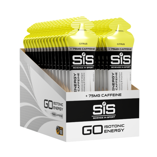 SIS Nutrition Energy Gel Sis Go Plus with Extra Caffeine  (Box of 30 x 60ml)
