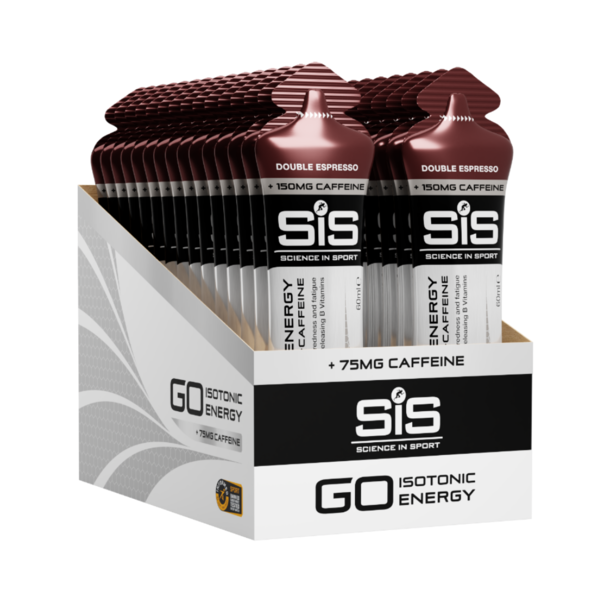 SIS Nutrition Energy Gel Sis Go Plus with Extra Caffeine  (Box of 30 x 60ml)