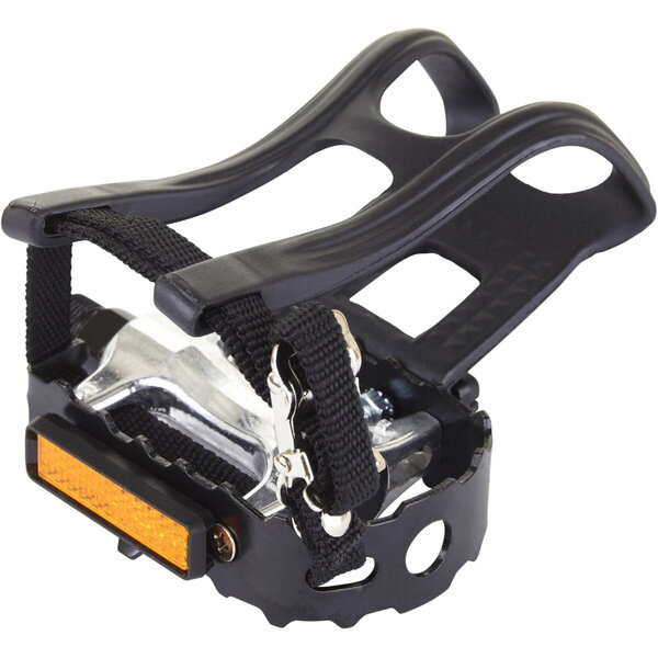 M Part M:Part Essential Alloy pedals with Toe Clips & Straps 9/16" Standard