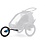 Cube Jogger Kit For Cmpt Double Kids Trailer Black