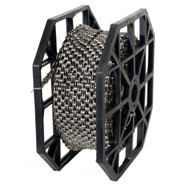 KMC Chain10 Kmc X10.93 Sil/Grey 50M + 40 Links. Uncut 50 Meter Reel Of 10 Speed Kmc Chain And A Bulk Pack Of 40 Links