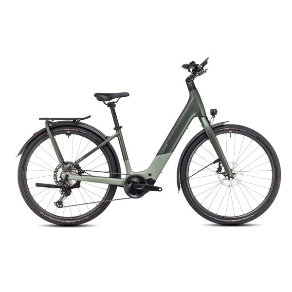 Cube Cube Kathmandu Hybrid C:62 SLT 400X Carbon Electric Bike Origano Green EE Easy Entry