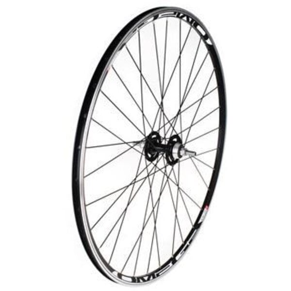 Rear Wheel 700c QR Track/Fixie Black Tru-Build Sealed bearings, Mach1 Omega Rim