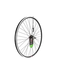 Rear Wheel 700c Screw-On Hub QR 9mm Axle Hybrid Black Double-Wall