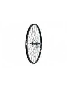  650B/ 27.5 DISC RIM BLACK FRONT WHEEL QR