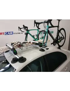 Tree Frog CrossBar Roof Rack Silver Suction Cup Mounting System