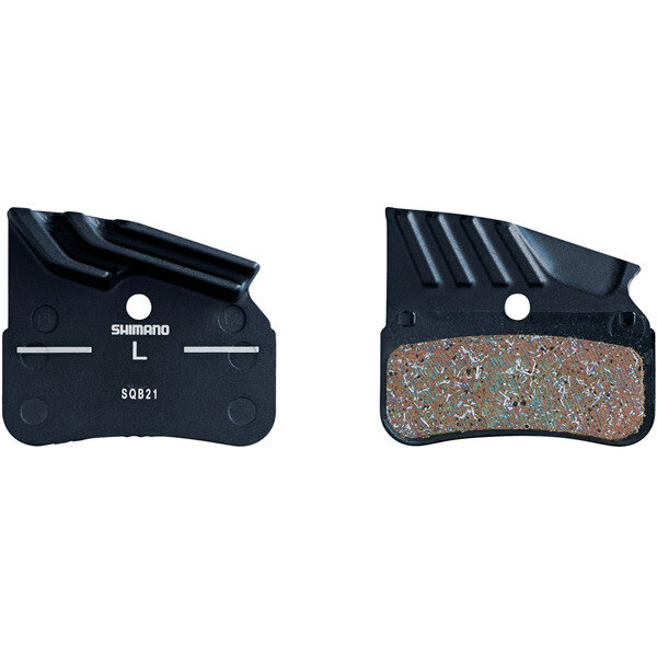 Shimano Shimano N04C Disc Pads with Spring (Alloy Backed, Cooling Fins, Metal Sintered)