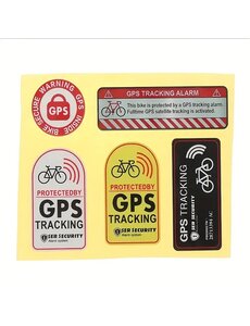  Stickers 'Protected by GPS Tracking'