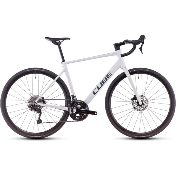 Cube Attain SLX Road Bike Cotton White/Grey 105 2025